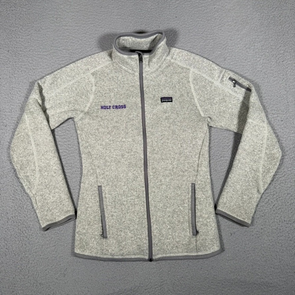 Patagonia Womens Better Sweater XS Gray Full Zip Pullover Casual Gorpcore Logo